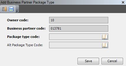 Add business partner package type