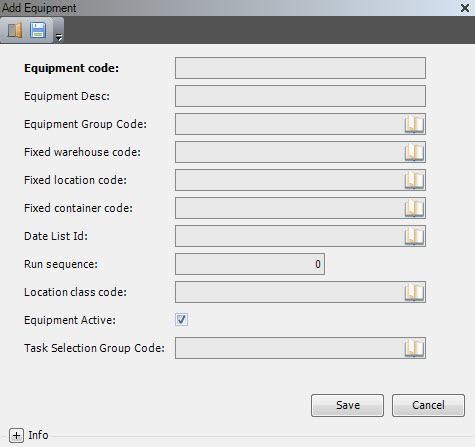 add equipment