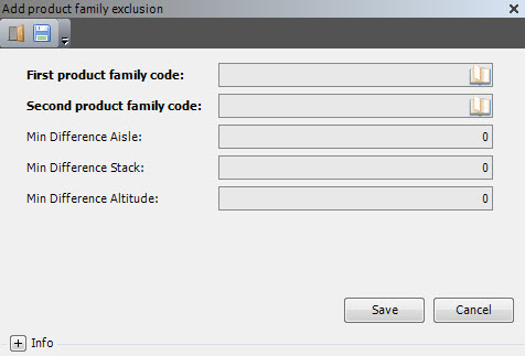 add product family exclusion