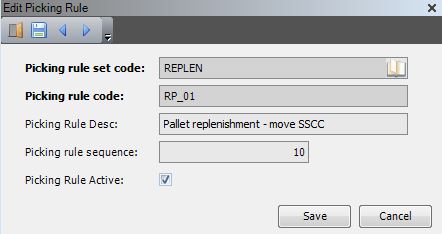 Edit Picking Rule