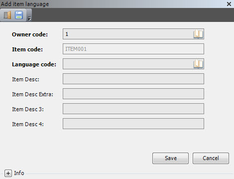 add item language
